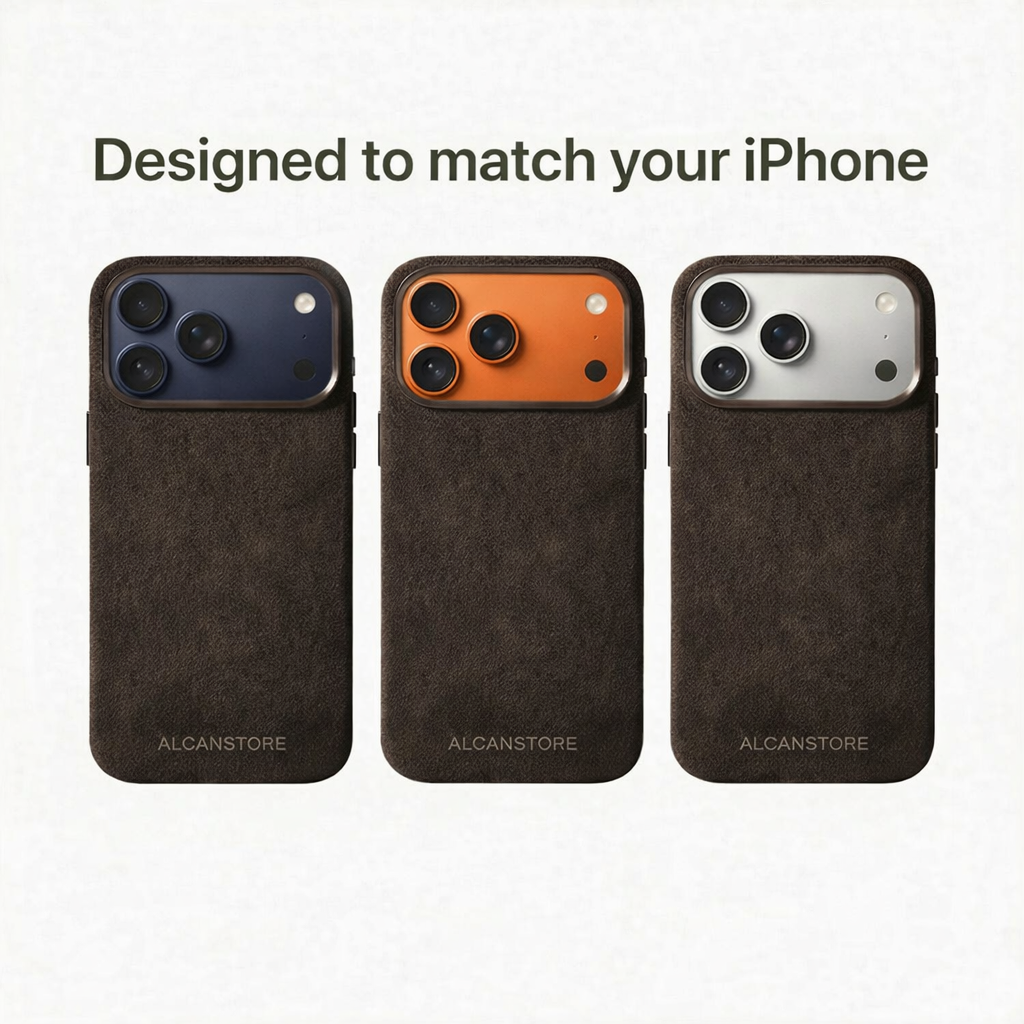 iPhone Alcantara Case - Chocolate Brown