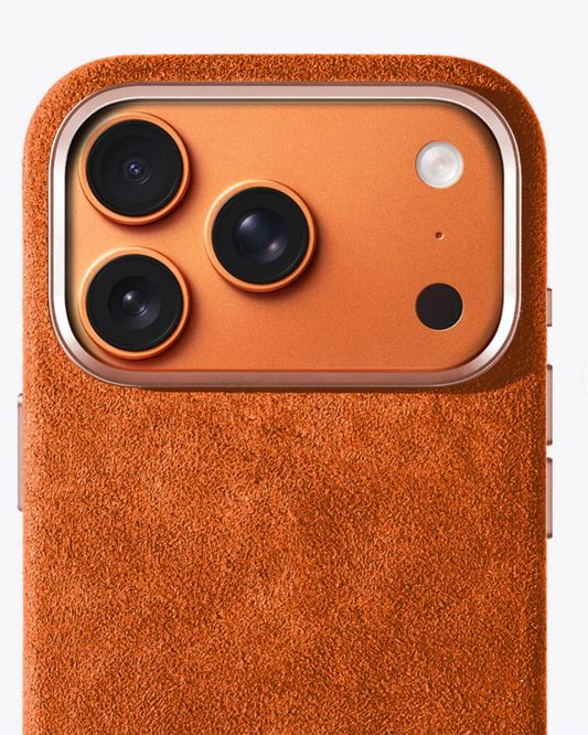 iPhone Alcantara Case - Orange