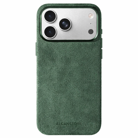 iPhone Alcantara Case - Midnight green