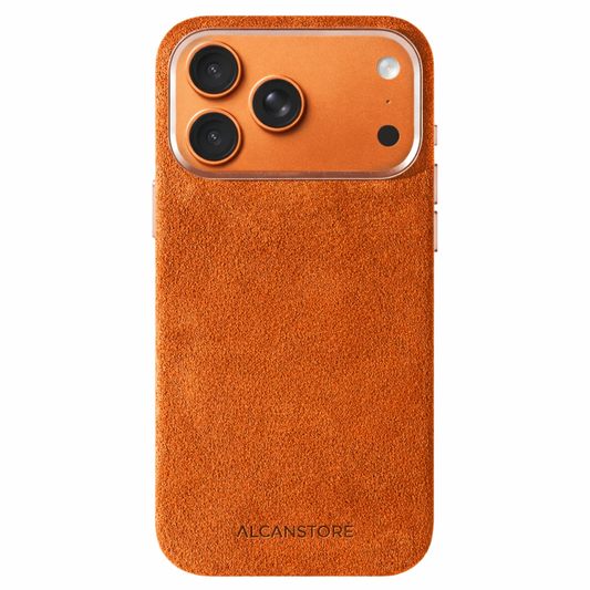 iPhone Alcantara Case - Orange