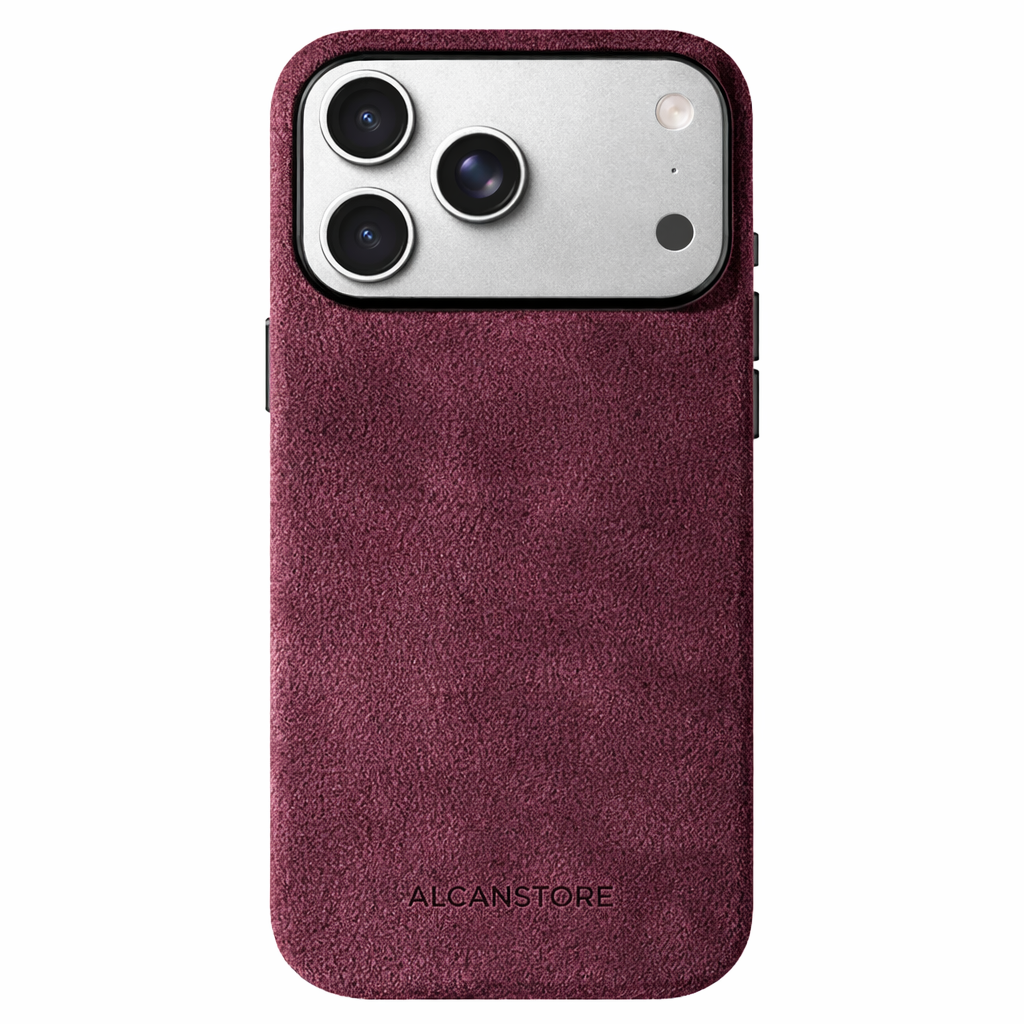 iPhone Alcantara Case - Red Wine