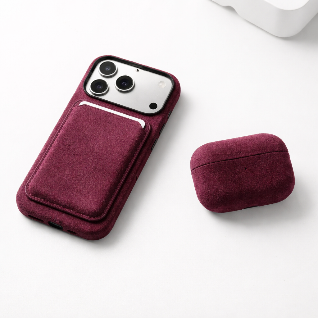 iPhone Alcantara Case - Red Wine