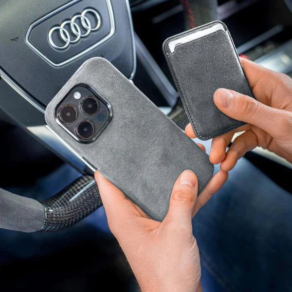 Alcantara MagSafe Wallet - Nardo Gray