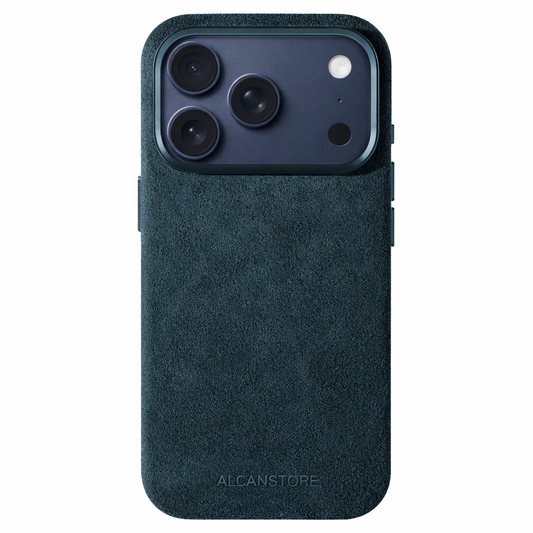 iPhone Alcantara Case - Navy Blue