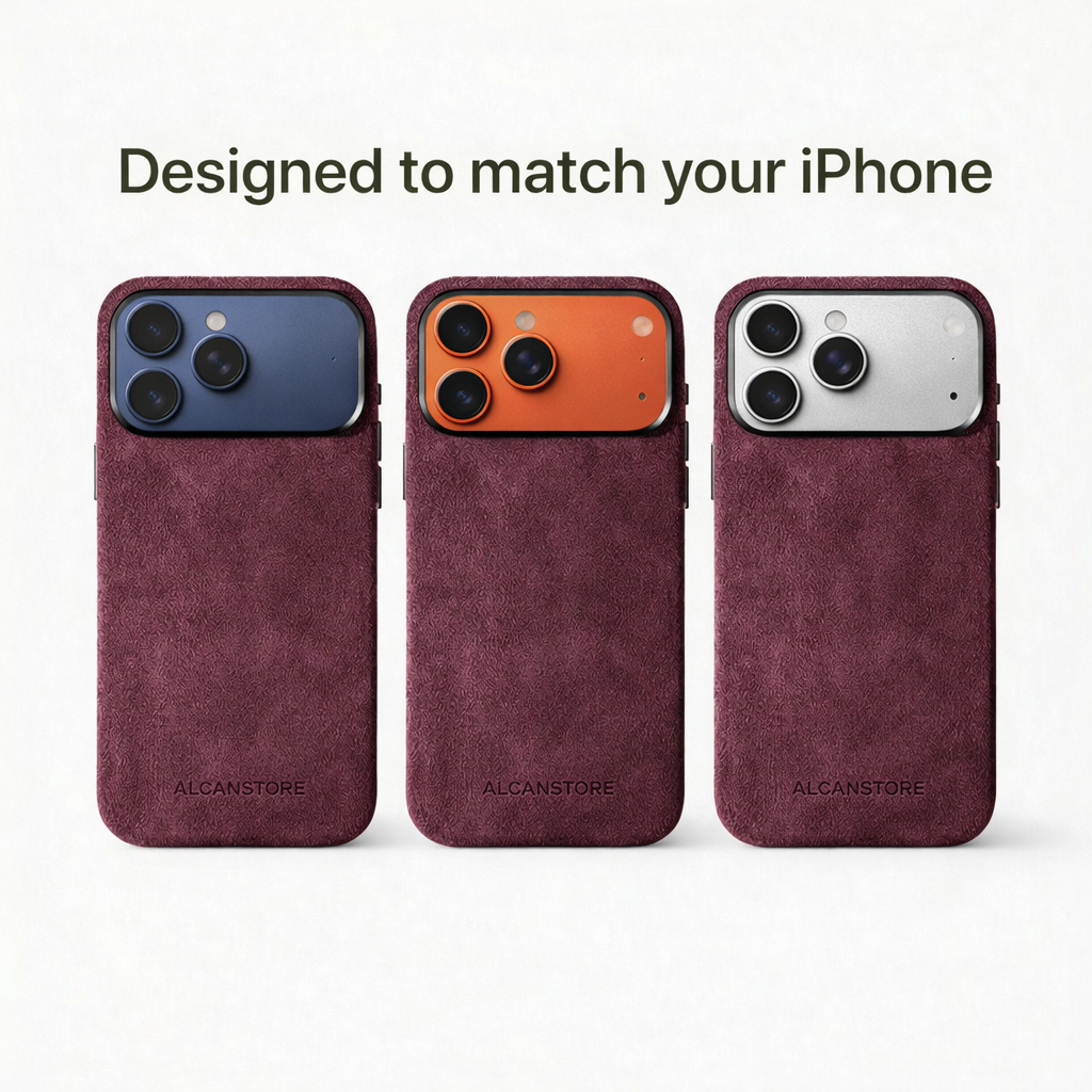 iPhone Alcantara Case - Red Wine