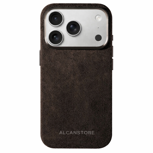 iPhone Alcantara Case - Chocolate Brown